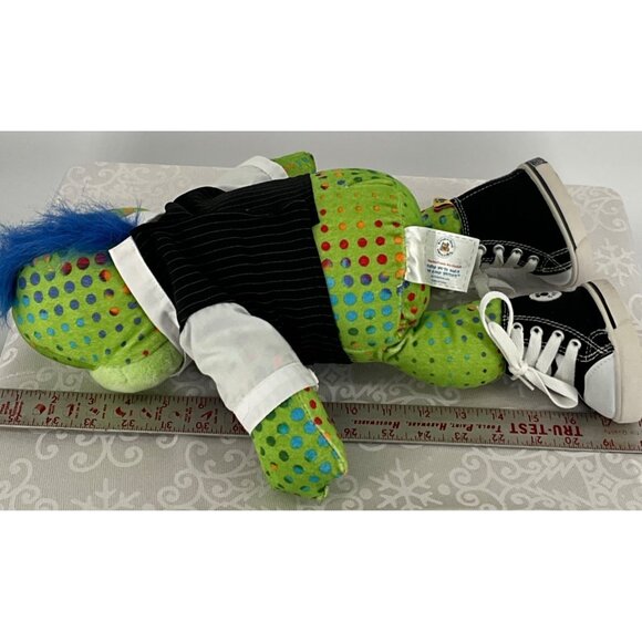 Build-A-Bear Green Frog Plush In Tuxedo Outfit With‎ Sneakers - Picture 6 of 6